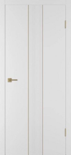 Integra 65 ДГ Белая эмаль Молдинг Золото